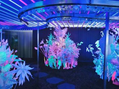 Fluoresans efè papye dekorasyon